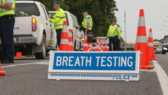 NZ police checkpoint