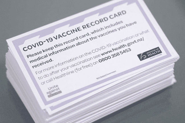 Covid Vaccine card